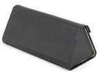 Triangular Foldable Magnetic Pu Leather Black Case Glasses Eyeglasses Sunglasses