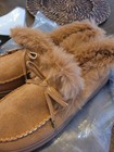 Trendy  faux-fur  Lined Moccasin  Loafers  brown khaki-color 