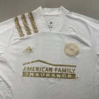 Atlanta United Fc Jersey Mens Large White Adidas Mls Soccer Aeroready Away 2019