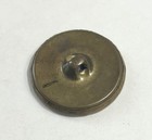 Large Vintage Brass Picture Button With Fancy Floral Design