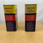  2 Vintage Cardboard Tin Duro Wax Can s Polish Automobile Gas Oil Car 