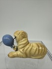 Vintage Hagen Renaker Shar Pei With Blue Balloon