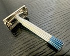 Vintage Gillette Blue Tip Super Speed Safety Razor 1959 E1