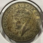 1941 1 Shilling East Africa Silver Coin - Lion   Mountains Design - Xf  f432 