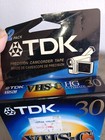 Tdk Vhs-c Hg Ultimate 30  2 Pack Blank Video Cassette Camcorder Tapes-sealed