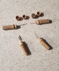 4 Vintage Boye Brand Wood Needle Cases Holders 2 5 Inch With Needles