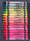 Vintage 1990 Crayola Hot Fluorescent Crayons 16 Count Nos Binney   Smith Usa