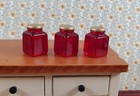 Dollhouse Large Jars Of Jam Or Preserves Set Of 3 1 12 Scale Miniature Food