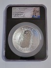     apollo 11 2019 5 Oz  Silver  1 Ngc Pf70 Ucam Fdoi Charlie Duke Hand Signed
