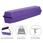 6ft Purple Balance Beam Extra Firm Vinyl Folding Gymnastics Beam For Home