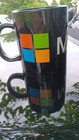 Collectible    Vintage   Jumbo Black Microsoft Logo name Design   Coffee tea Mug