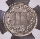 1881 Three Cent Nickel - Ngc Au58