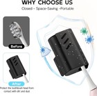 2pcs Aluminum Toothbrush Head Caps  Travel Toothbrush  Cover  Portable Protector