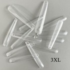 600pcs 3xl Clear Nail Tips Coffin Full Cover Ballerina Shape Extra Long Acryl   