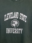 Champion Men   s L Green T-shirt Cleveland State Screen Print Logo On Front