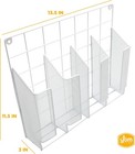 4-compartment Wall Mount Kitchen Storage Organizer Holder Basket Pantry Caddy