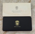 1975 Republic Of Panama 9-coin Proof Set With Box   Coa 37k Minted 5  Oz Silver