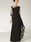 Nwt Lanting Bridal Black Lace Dress Formal Wedding Mother Of The Bride 10