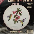 1997 Dimensions Counted Cross Stitch  72407 Hummingbird Duo Hoop Kit