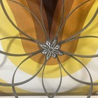 Vintage Mcm Layered Metal Flower 21    Hanging Wall Art Large Indoor outdoor Mod