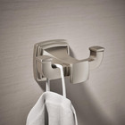 27411-bn Riff   Double Robe Hook  Vibrant Brushed Nickel