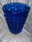 Vintage 1960 s Blenko Blue Bubble Vase