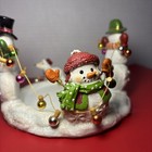 Yankee Candle Snowman Dog   Christmas Lights Large Jar Candle Holder 1628690