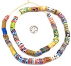 Ghana African Mixed Handmade Recycled Glass Trade Beads-ghana Beads