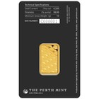 10 Gram 9999 Solid Gold Perth Mint Kangaroo Investor Ingot Bar Sealed Certified