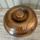Vintage Hand Turned Wood Bowl Trinket Box With Lid Lidded Bowl Vintage Wood Jar