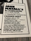 Vintage John Mayall Mick Taylor Canned Heat John Movie Promotional Poster Rare