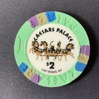 Caesars Palace Las Vegas Nevada  2 Casino Chip 2005 Gaming Token Poker Room