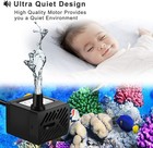 80gph Submersible Water Pump Adjustable Flow For Fountains Aquariums Hydroponics