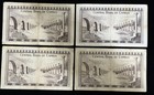 Cyprus 4x  1 Banknotes - Condition As Per Image