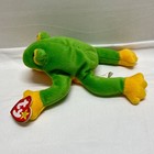 Vintage Ty Beanie Baby Babies Smoochy Frog 1997 Retired Pe Plush Rare  see Tags 