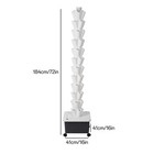 Vertical Hydroponic System Tower Garden Aeroponics Home Grow Kit 12 Layer 60pots