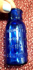 Antique Bromo-seltzer Cobalt Blue Emerson Drug Co  Baltimore Md 4  Bottle