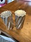 Towle Sterling Silver Salt   Pepper Shakers  Swirl Hollowware 10801 2 1 8  48 7g
