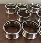 Silver Color Napkin Rings Set Of 10 Kemp   Beatley Beaded Elegance