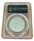 Us 2022 Platinum 1 Oz  100 Pcgs Ms70 Statue Of Liberty Platinum Eagle