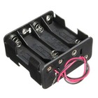 2x 8-aa Battery Spring Clip Holder Case Plastic Box Tow Layers Stacked Wires 12v