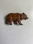 Vintage Hand Carved Little Small Wooden Brown Bear Figure