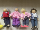10 Dollhouse Posable Wooden People Family Lot Grandparents Kids Baby Parents Set