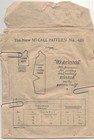    vintage 20s Sewing Pattern Little Girls Mccall 4201 Undergarment Antique Rare