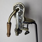 Vintage Rogar Estate Brass Table Top Wine Bottle Opener Corkscrew W  Wood Stand