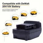 New For Dewalt 20v Max Lithium Battery Convert To For Milwaukee 18v Tool Adapter