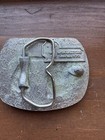 Carbon County Coal Mine Miner Mining Vintage Belt Buckle