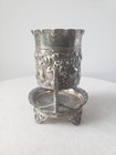 Antique 19th Cen Tripple Silver Plated A  Frankfield  co Bird Handles Fruit Cup 