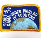 Scout-o-rama 1978 Wider Worlds Of Scouting Vintage Boy Scouts Patch