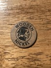 Vintage Wooden Nickel Indian Head On One Side And Old Security Insurance On One